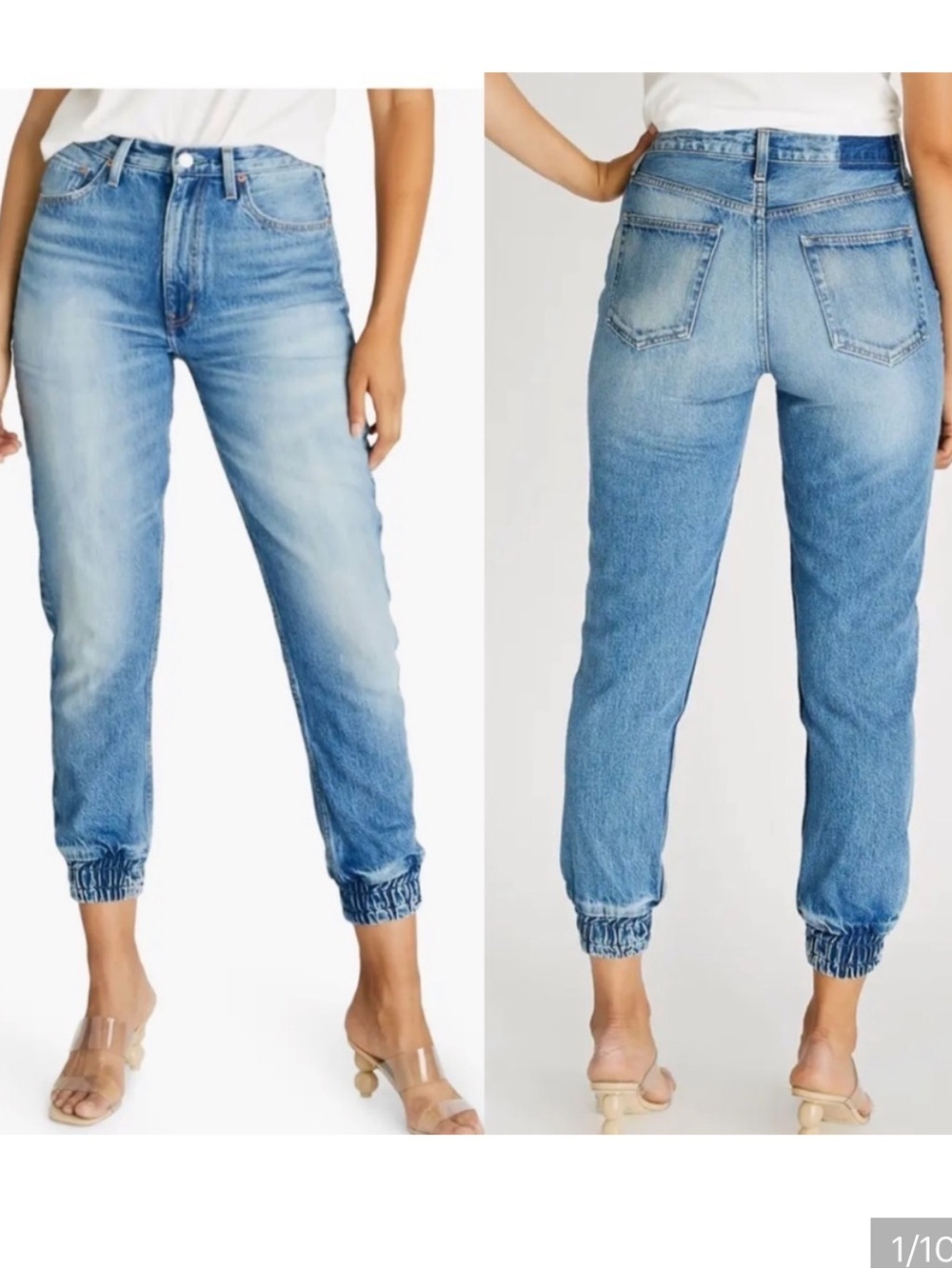 Etica Anthropologie Light Blue Women's Jogger Jeans - Classic Denim